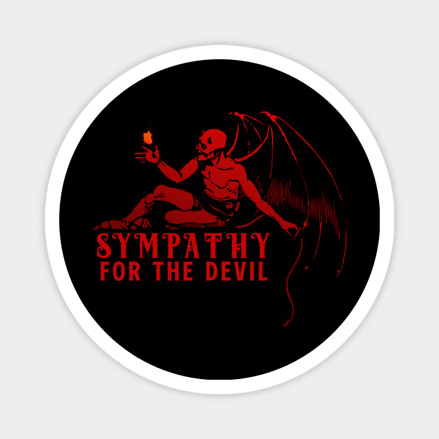 sympathy for the devil Magnet by theanomalius_merch